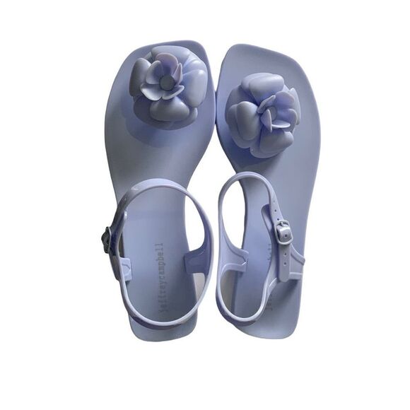 Jeffrey Campbell Fleurisse Ankle Strap Jelly Sandals - Picture 2 of 3